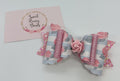 Stripy Rose Bow