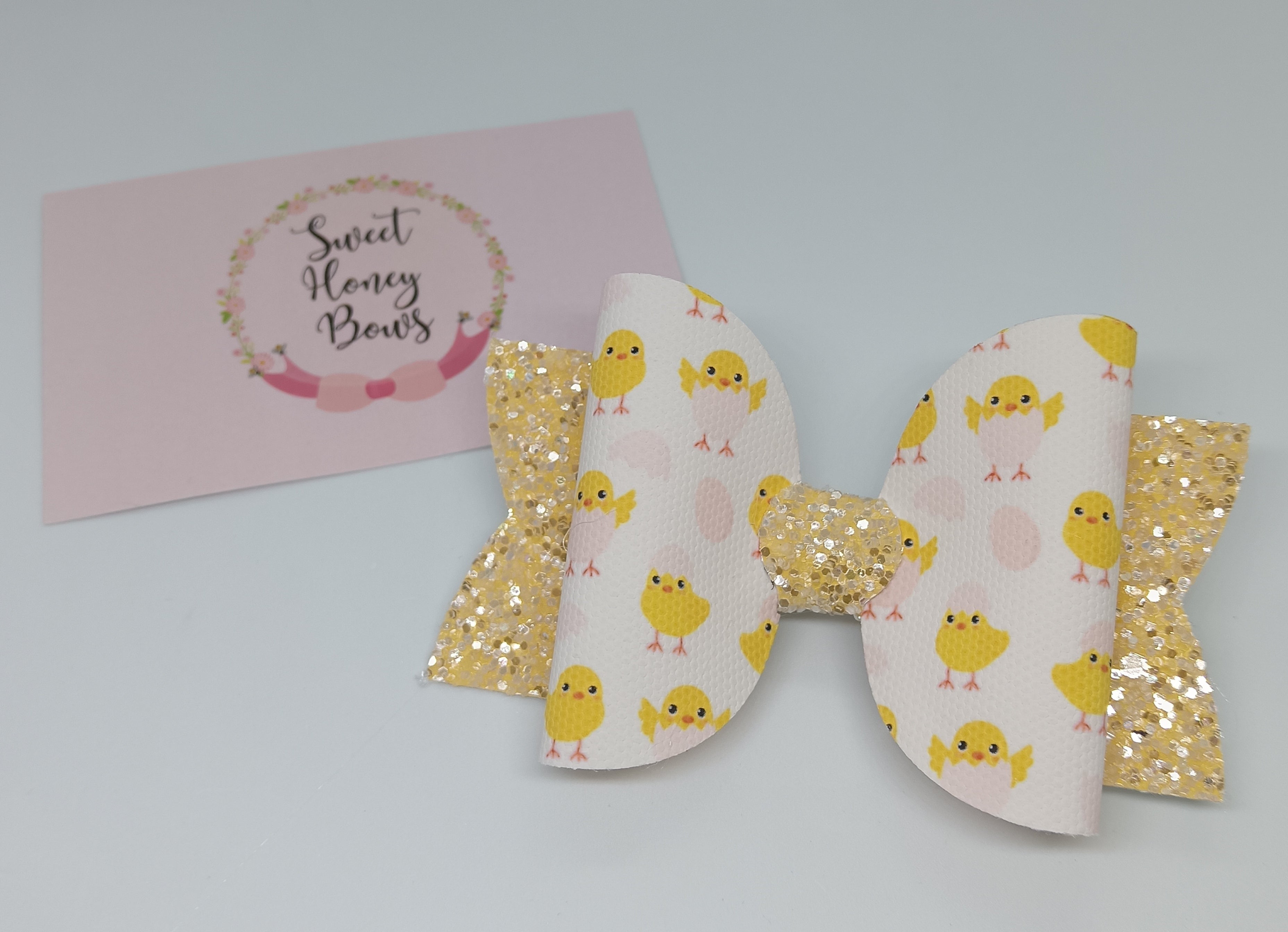 Easter Chicks Bow