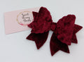 Burgundy Velvet Bow