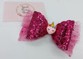Glitter Unicorn Bow