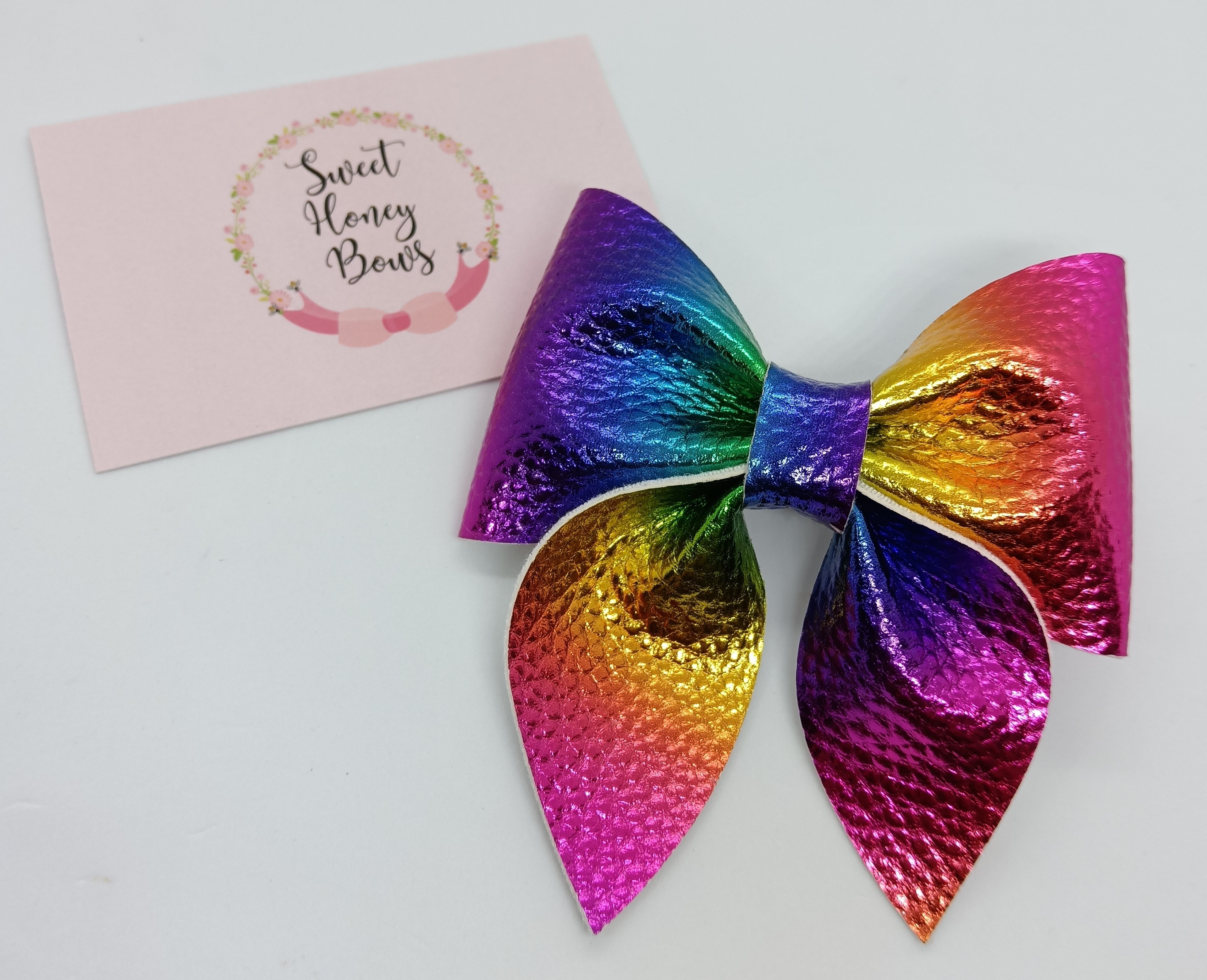 Rainbow Shimmer Bow