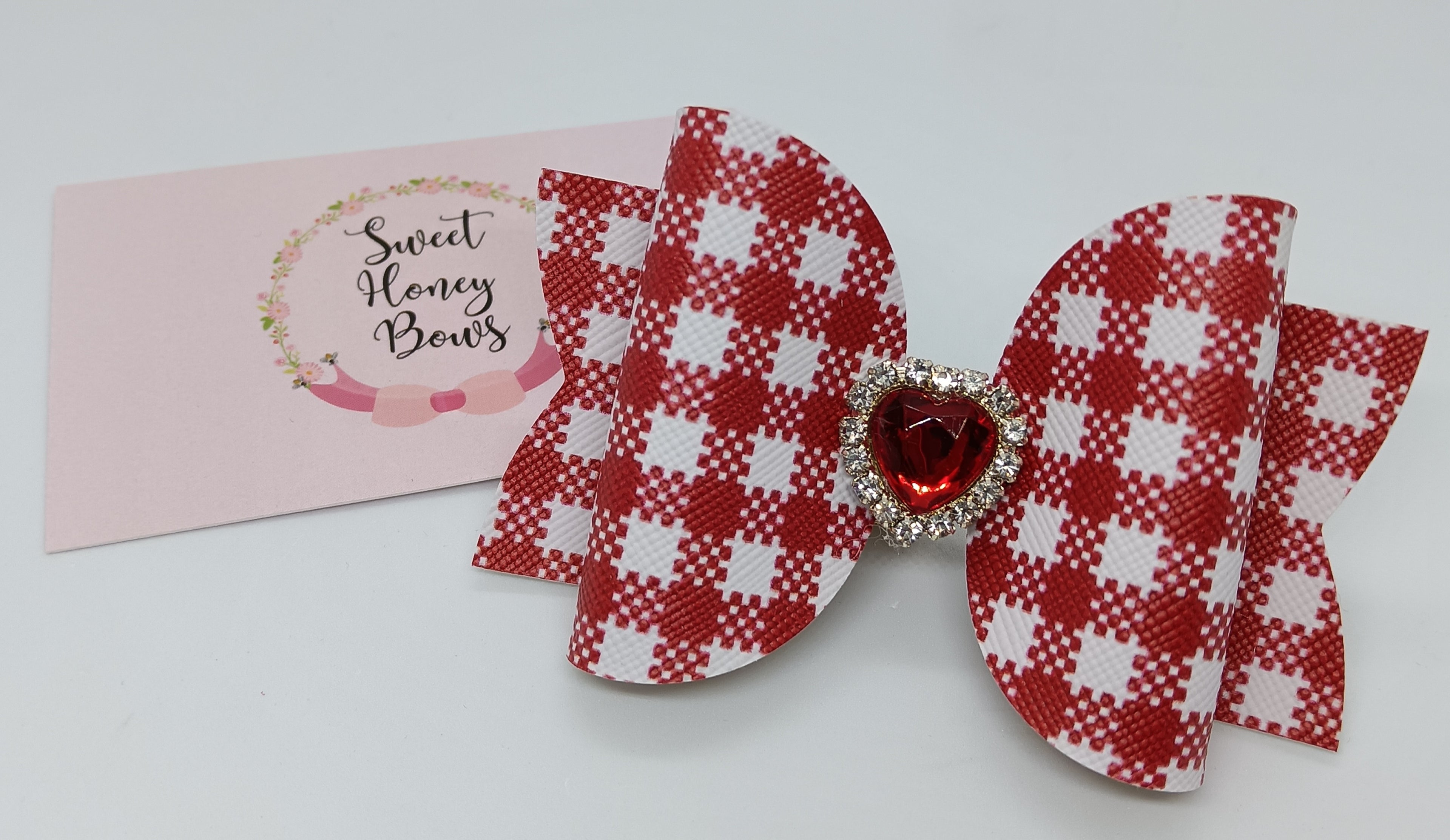 Red Heart Bow