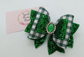 Green Gem School Bow