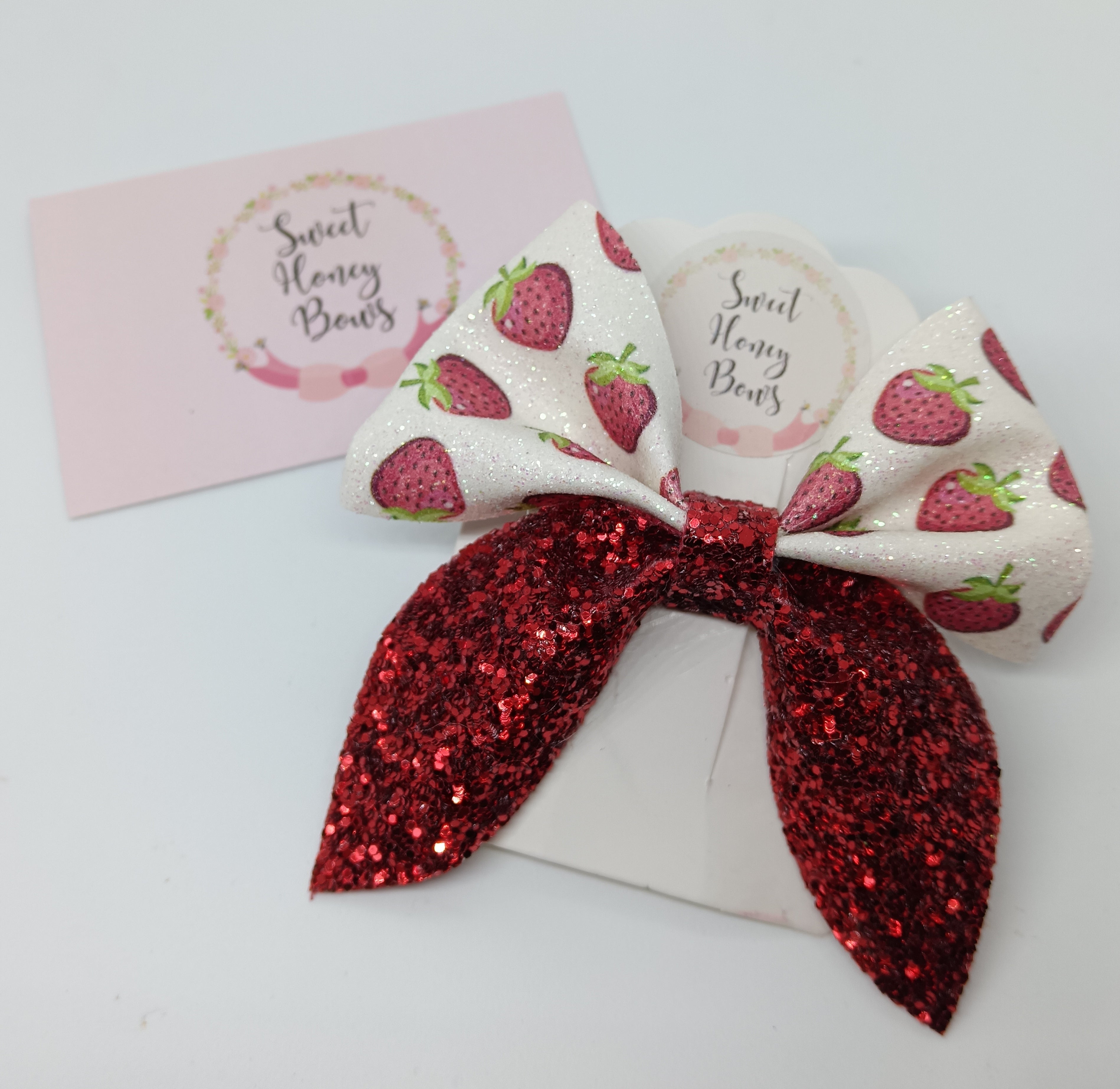 Sweet Strawberry Bow