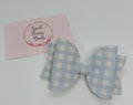 Blue Gingham Bow