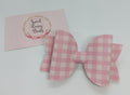 Pink Gingham Bow