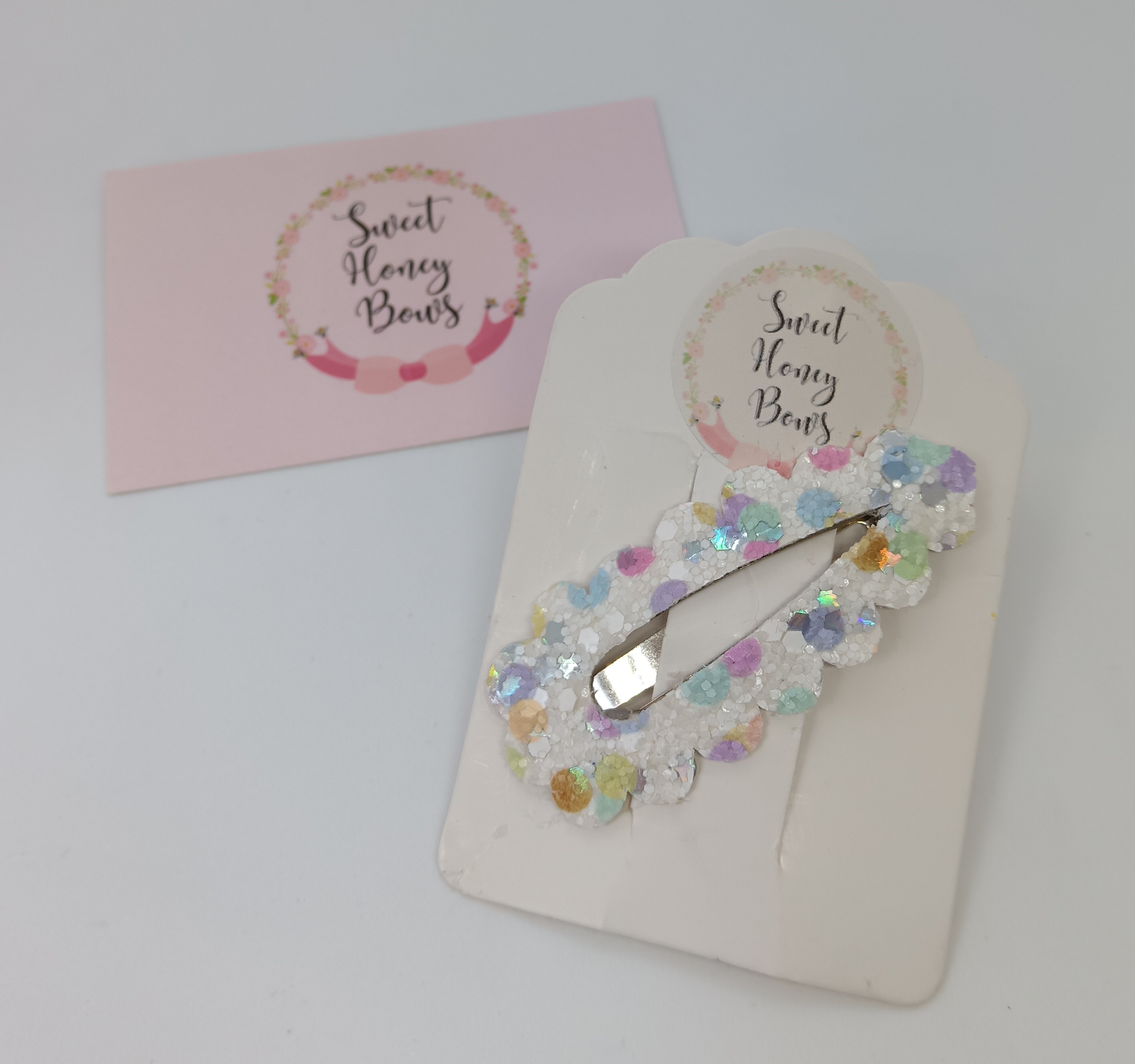 Polka Dot Rainbow Clip