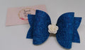 Denim Rose Bow