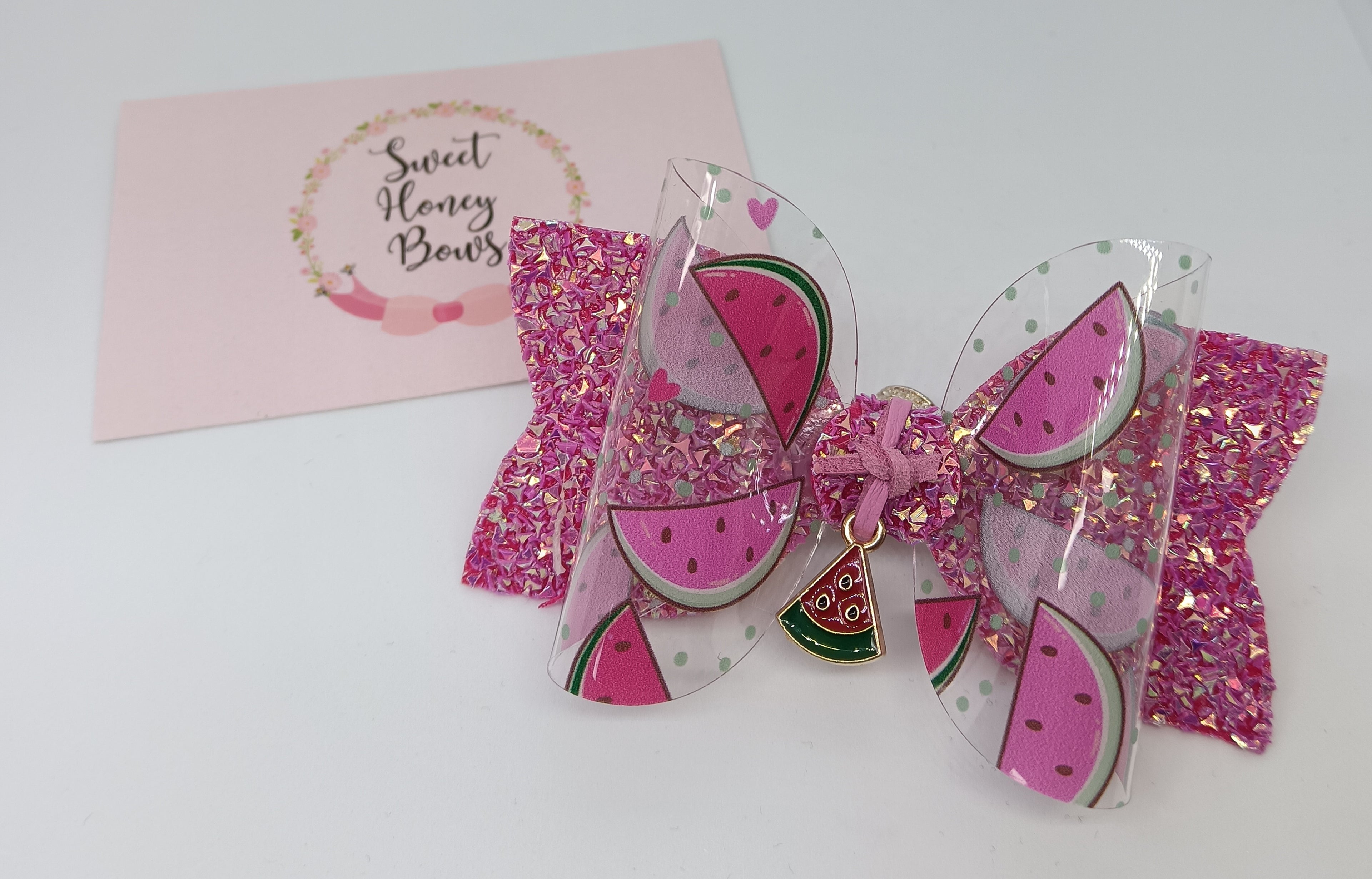 Watermelon Charm Bow