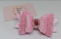 Pink Velvet Crush Bow